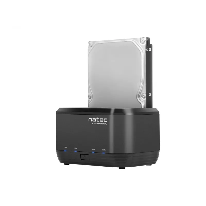 HDD docking station 2,5/3,5 USB 3.0 Natec Kangaroo Dual, cloning function, power adapter