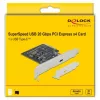 DeLOCK - USB-Adapter - PCIe 3.0 x4 Low-Profile - USB 3,2 Gen 2x2 x 1 (89036)