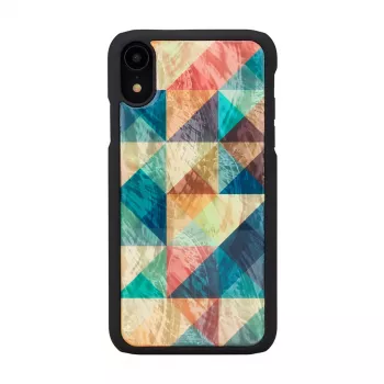 Smartphone case iKins for iPhone XR — Mosaic Black protective cover