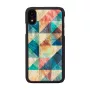 Smartphone case iKins for iPhone XR — Mosaic Black protective cover