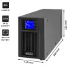 Uninterruptible Power Supply QOLTEC 53981 On line 2kVA, 2000 VA capacity