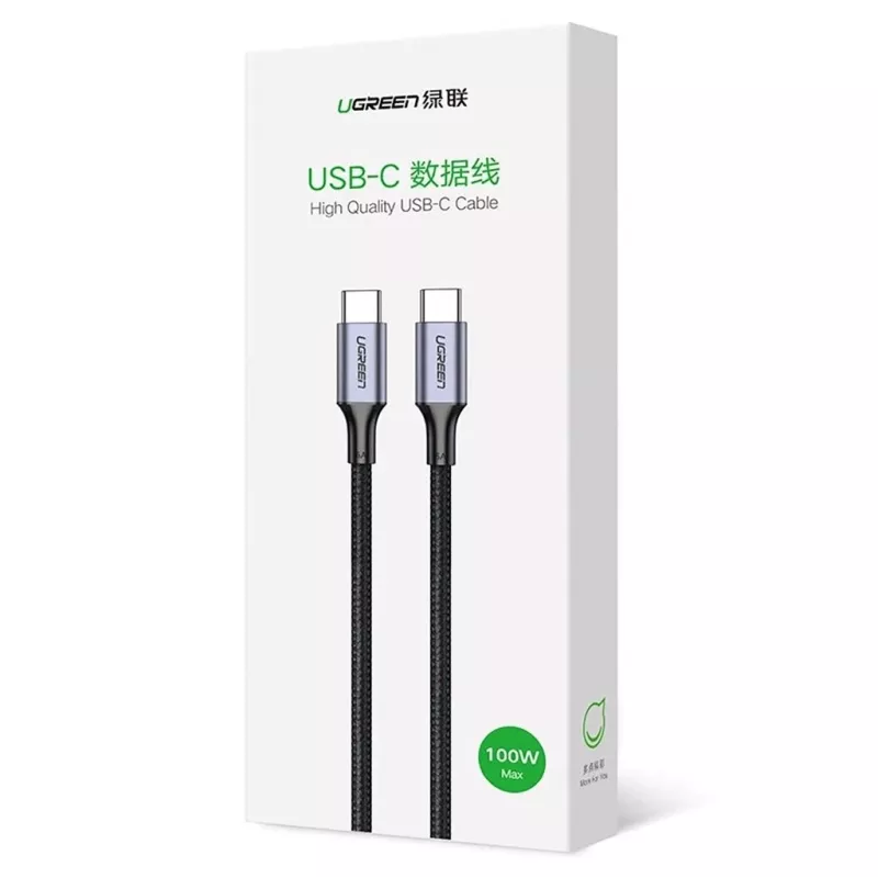 USB-C to USB-C cable UGREEN 90120B — 3 m, 5 A, PD, 20 V, 480 Mbps, black