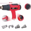 Heat gun set ks tools 960.1190 with 4 attachments – electric hot air tool for heating, drying, and shrink tubing