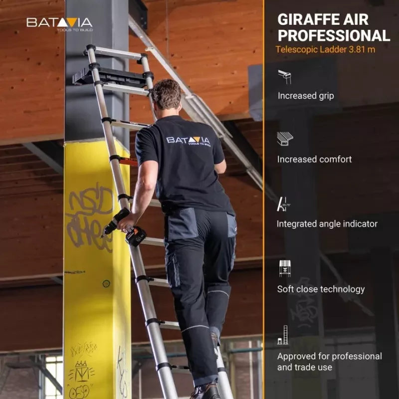 Telescopic ladder Batavia B.V. Giraffe PRO 3.81 m, model 7063670