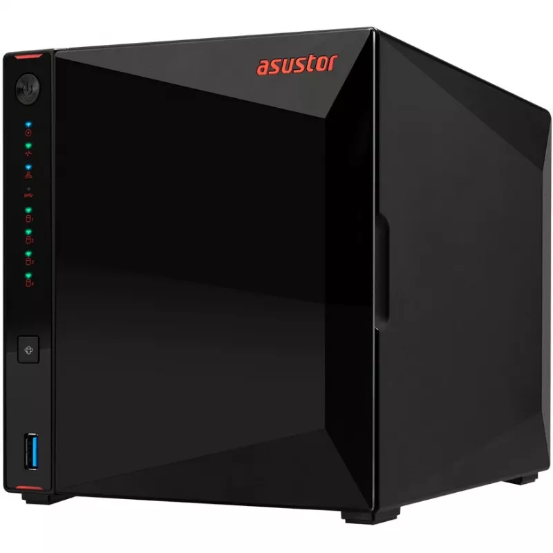 ASUSTOR Nimbustor 4 AS5304T - NAS-Server - 4 Bays - SATA 6Gb/s - RAID 0, 1, 5, 6, 10, JBOD - RAM 4GB - 2,5 Gigabit Ethernet - iSCSI Support (90-AS5304T00-MD30)