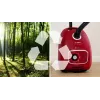 Vacuum cleaner Bosch BGB 41RD3H — 600 W, 4 L dust bag, HEPA filter, 11 m radius, telescopic tube, red