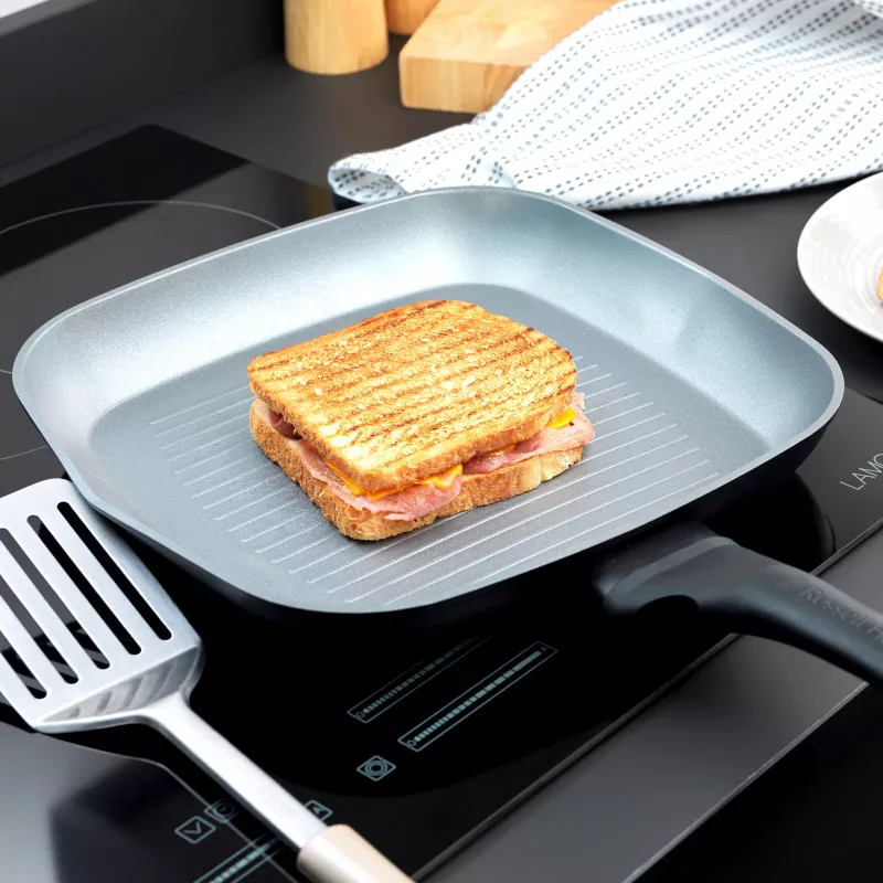 Griddle Russell Hobbs RH01861EU7 28 cm Crystaltech – non-stick cooking surface, flat griddle pan