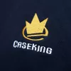 Caseking hooded zip sweatshirt navy size S