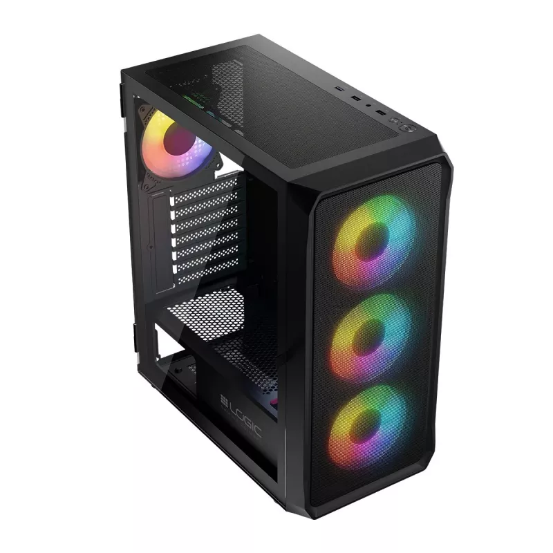 Computer Case Logic Concept Portos ARGB ATX Black