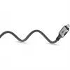 Ethernet-Cable USB-C 3.2 Gen2 Plug > RJ-45 Plug, LAN-Adapter black/Silver, 3 Meter, braided textile jacket