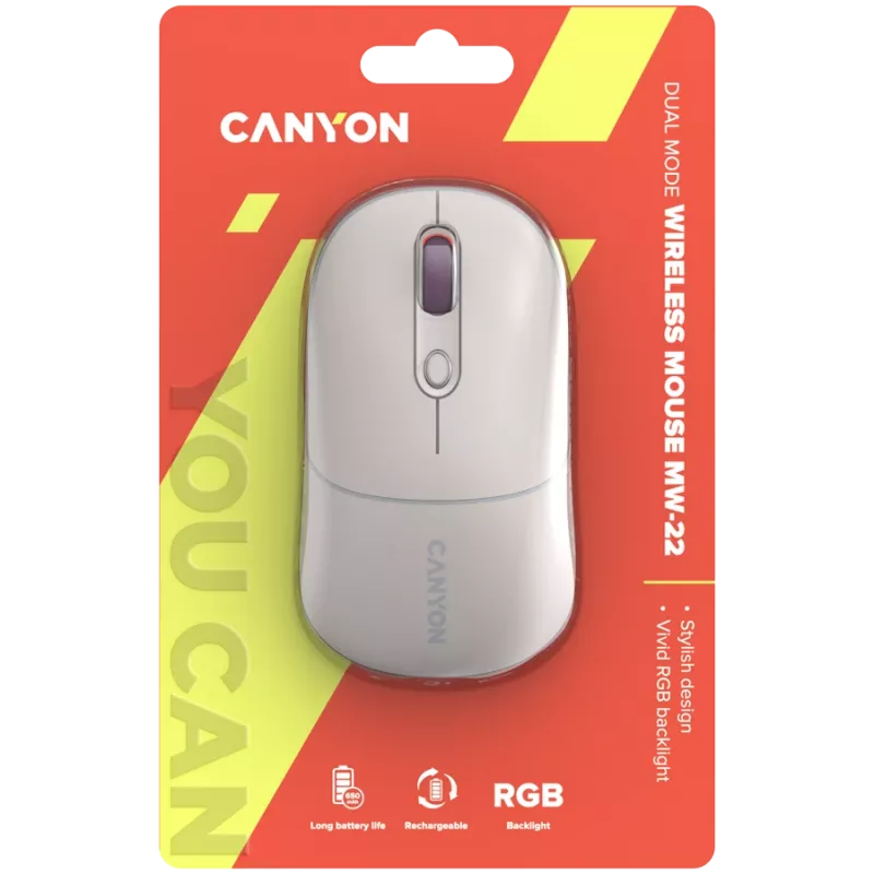 CANYON Mouse MW-22 2-in-1 BT/Wireless Rice