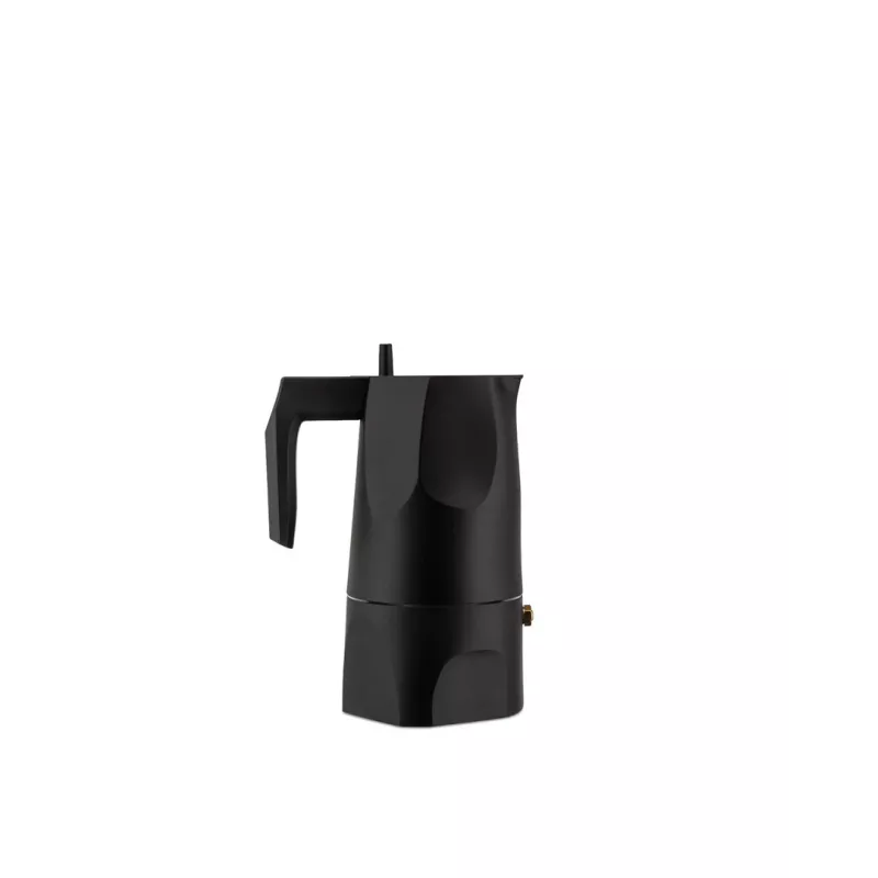 Alessi MT18/3 Espresso Machine Ossidiana, Stainless Steel, Alu, 3.5 x 18.5 x 40.5 cm