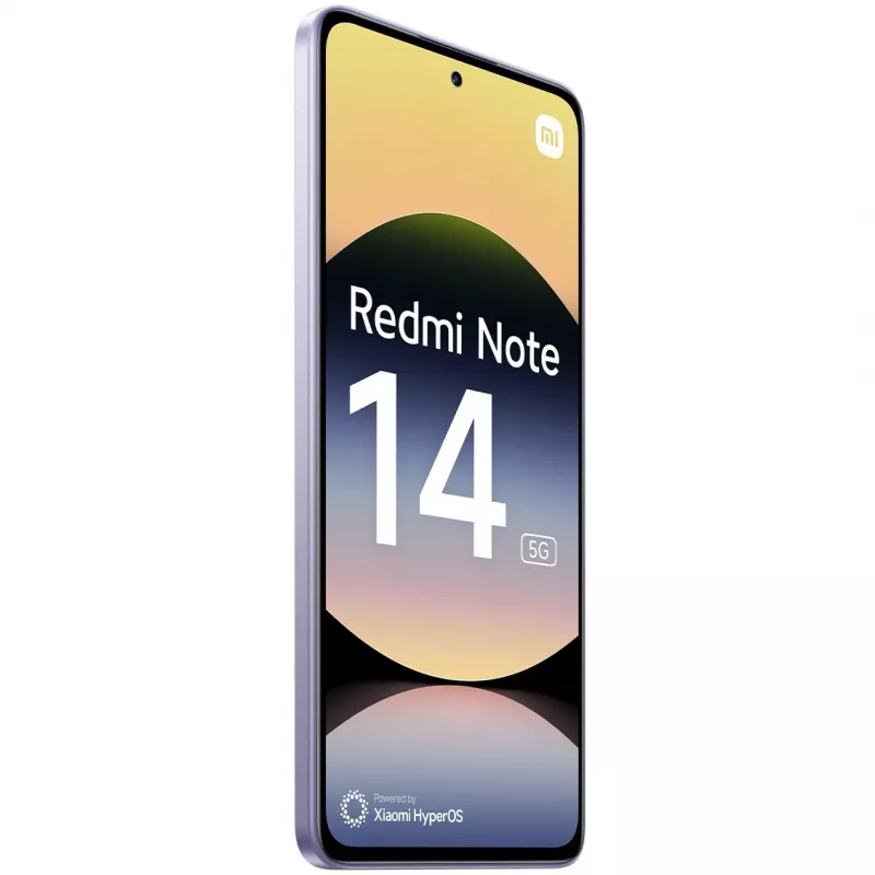 Smartphone Xiaomi Redmi Note 14 5G, 6.67 inch OLED, 8 GB RAM, 256 GB, Lavender, 5110 mAh