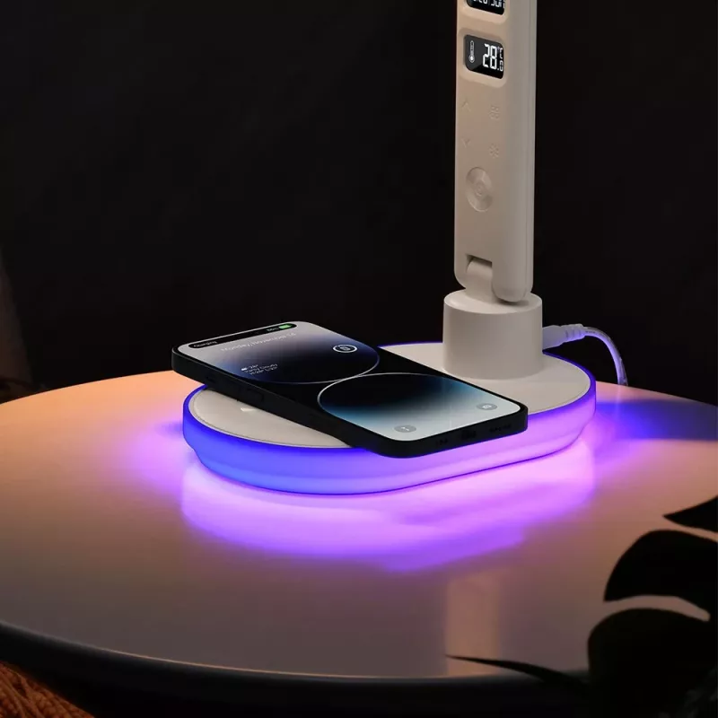 Table lamp Hawk HW-LAMP03 White RGB — adjustable LED desk lamp with RGB lighting