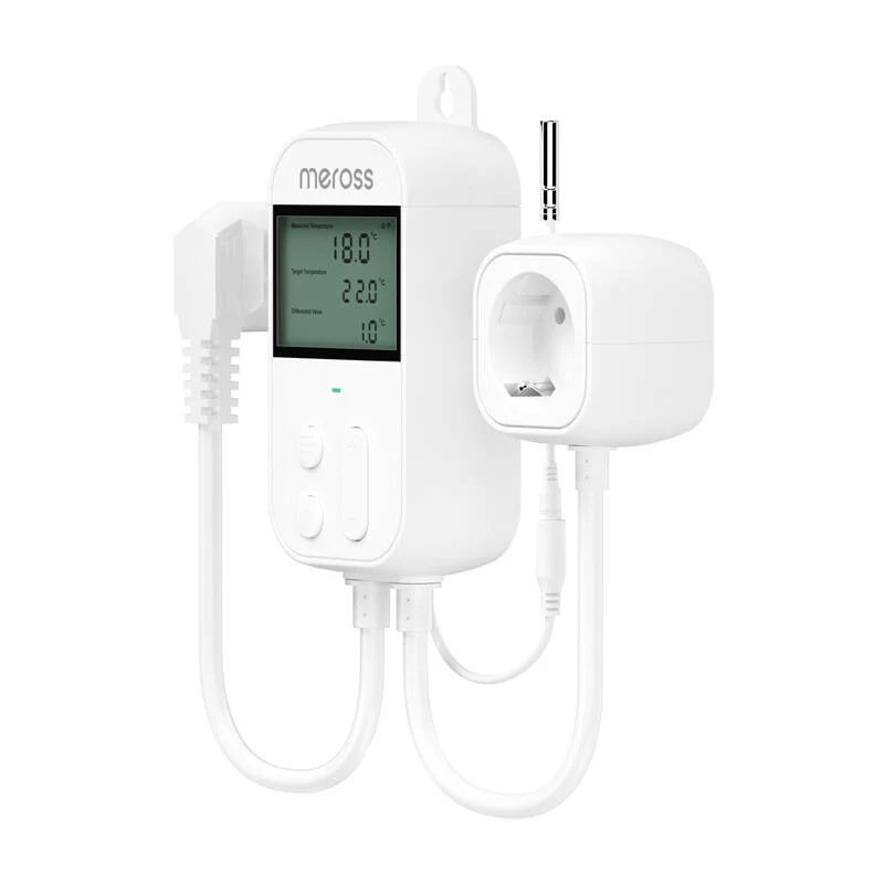 Digital thermostat Meross MTS960HK White LCD AC 16A