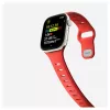Band Nomad Tempo — Red rubber, 18 mm width, fits wrists 135–175 mm