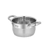 Round Stainless Steel Pot Resto Kitchenware Libra 1.9 L