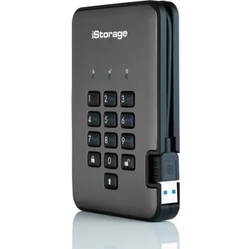 iStorage diskAshur PRO2 diskAshur PRO² SSD 2TB | Secure Portable Solid State Drive |FIPS 140-2 Level 2, NCSC CPA, NLNCSA BSPA & NATO Restricted | AES-XTS 256-bit Hardware Encryption | PIN protected | OS & Platform Independent |GDPR, TAA Compliant|Brute force hack defence | Dust/Water Resistant