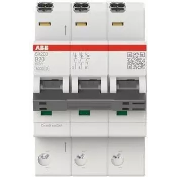 ABB Circuit Breaker SX203-B20 Flexline B-Char.6kA 20A 3P (2CDS253003R0205)