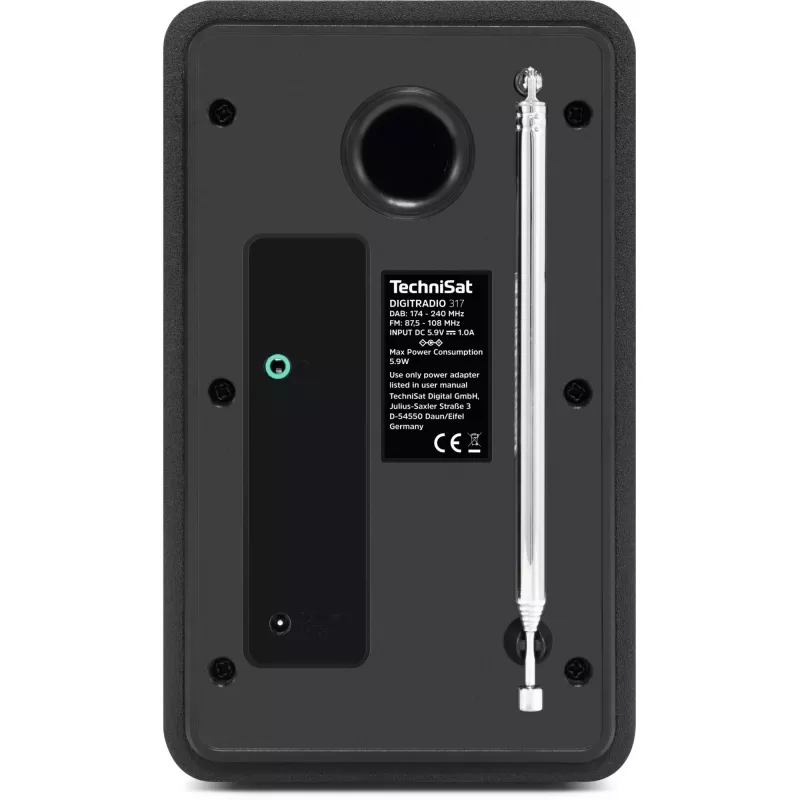 Digital radio TECHNISAT DigitRadio 317 — black, FM and DAB+ reception
