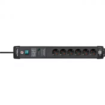 Power Extension Brennenstuhl 1951160402 5m 6 AC Outlets Indoor Black