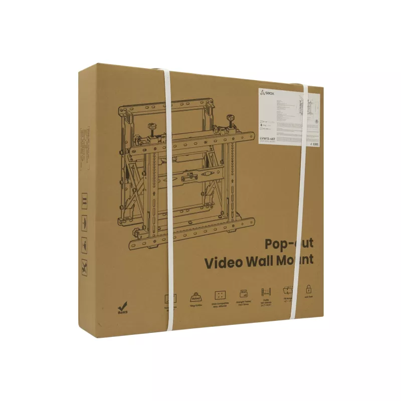 TV wall mount SBOX LVW13-46T for 45–70 inch TVs, VESA up to 600x400