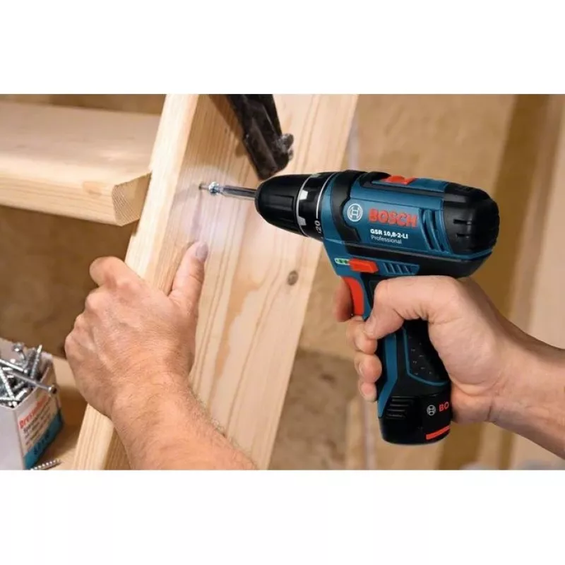 Bosch GSR 10,8-2-LI Professional Keyless Black, Blue, Red