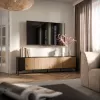 Cama MERCI RTV cabinet 200 x 40 x 54 cm black/oak artisan