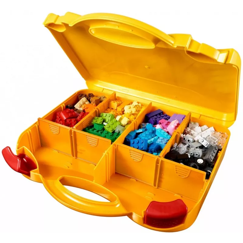 LEGO 10713 Classic Creative Suitcase Toy Storage Case with Fun Colourful Building Bricks Gifts for 4 Plus Year Old Kids Boys & Girls Single