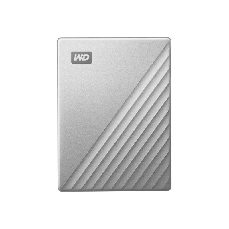 WD My Passport Ultra for Mac WDBKYJ0020BSL - Hard Drive - encrypted - 2 TB - external (Portable) - USB 3.0 (USB-C Connector) - 256-Bit-AES - Silver