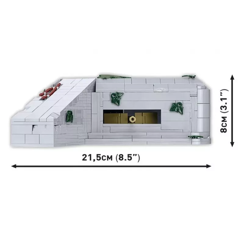 Construction Set Cobi German Bunker Regelbau 667/642 model COBI-3136 – detailed brick kit