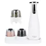 Burr salt and pepper grinder set Adler AD 4449W Steel White, ceramic quern, 150 ml, USB-C rechargeable