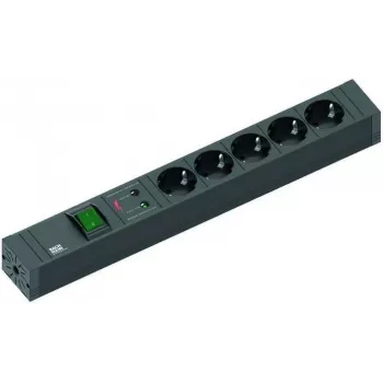 Power Extension Bachmann 420.0022 2m 5 AC Outlets Black