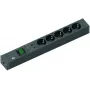 Power Extension Bachmann 420.0022 2m 5 AC Outlets Black