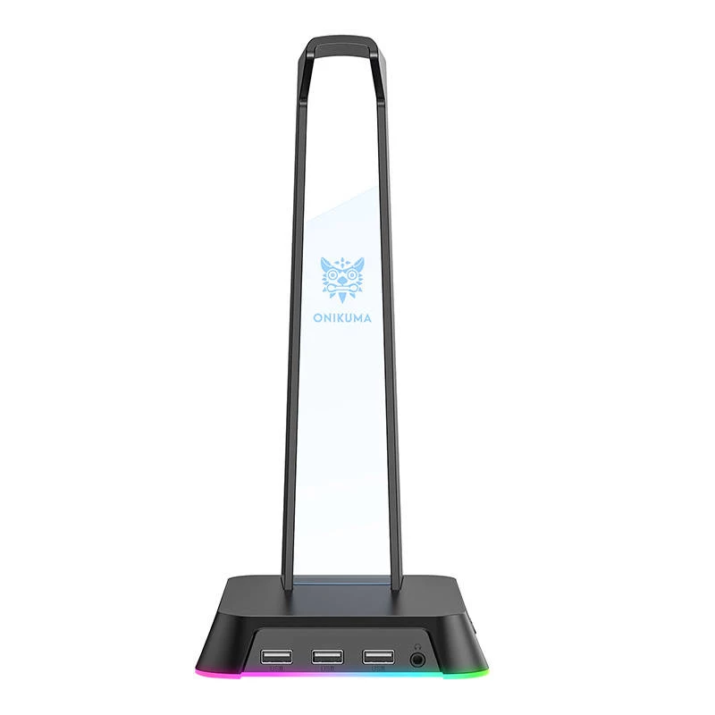 Headphone stand Onikuma ST-2 — adjustable height, durable black design