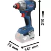 Impact wrench Bosch GDX 18V-285 solo C — 18V cordless, 285 Nm torque