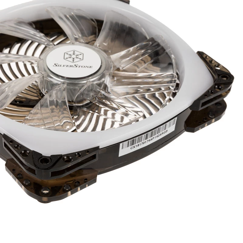 SILVERSTONE SST-AP142-ARGB 140x140x25 ARGB PWM Fan for PC Cooling, 140mm