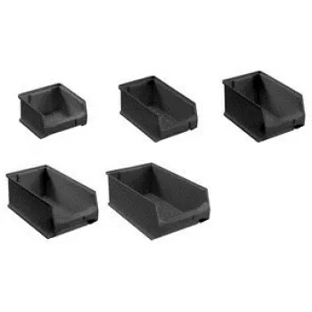 Storage bin allit ProfiPlus GripBox 3 ESD black size 3 conductive