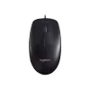 Logitech M90 wired optical office mouse — 1000 DPI, ambidextrous, USB Type-A, black