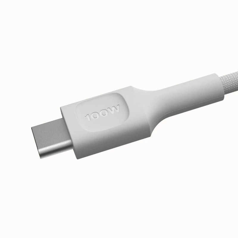 Cable USB-C-USB-C PowerStream 100W braid 1,2m white
