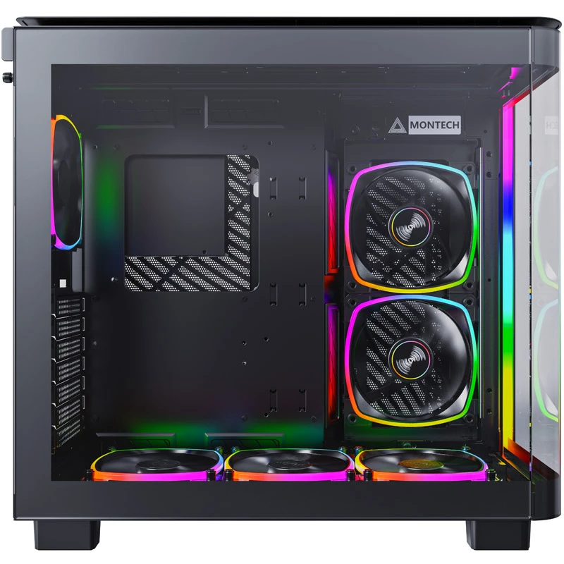 Montech KING 95 PRO Midi-Tower, Tempered Glass, ARGB - black