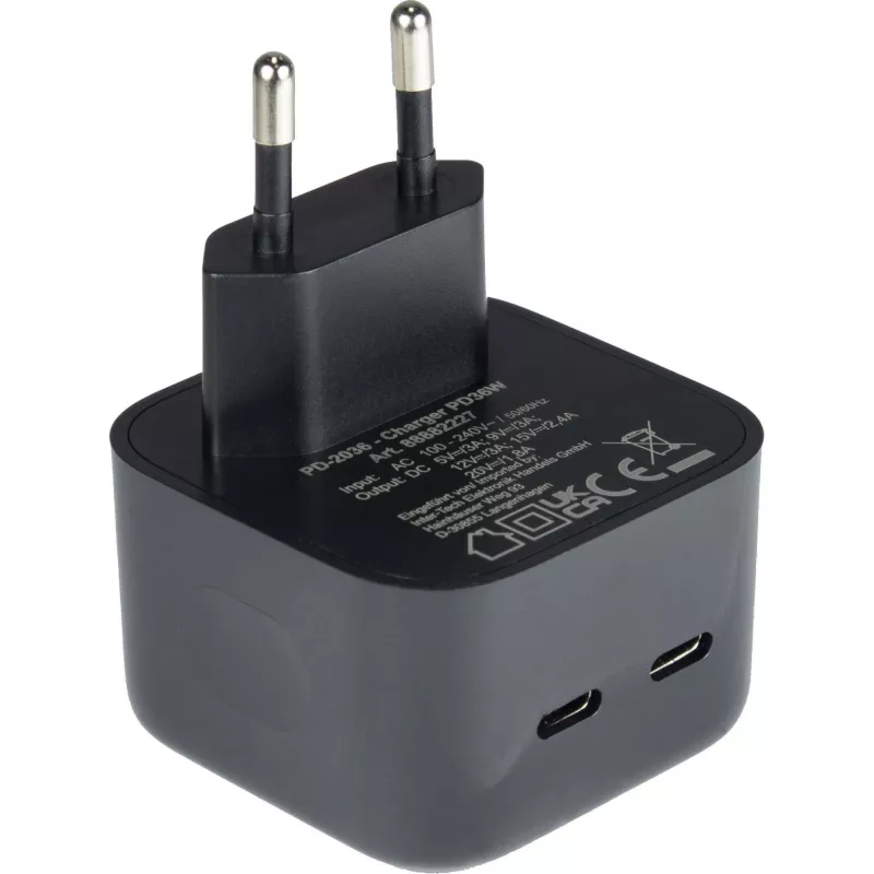 Charger Inter-Tech PD-2036 Smartphone Black AC Indoor