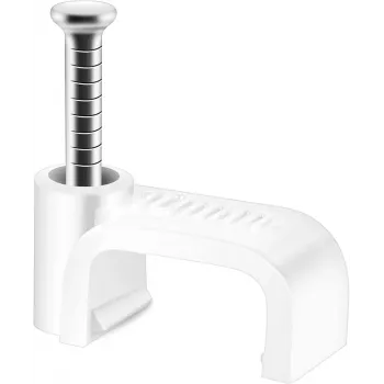 Cable Clips Lanview LVT-FLEX-W for Slim & Bendable Cables — White