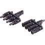shiverpeaks ®-PV4 T-Adapter Set, 4/1, IP68, 1.5kV, black (BS02-21014)