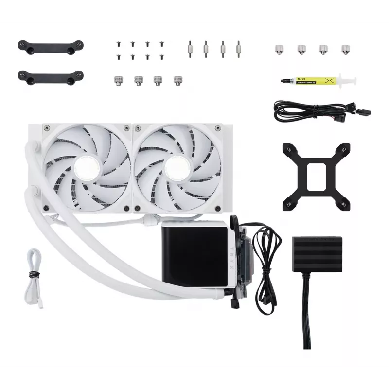 TRYX PANORAMA ARGB 240 Processor Liquid cooling kit 12 cm White 1 pc(s)