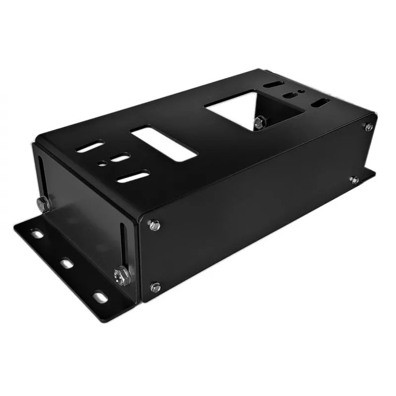 Mounting base 10.5-16cm ZINC RAL7016 for NICE, FAAC, GENIUS, BENINCA, KEY, CAME, ROGER drives