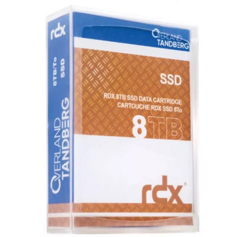 RDX cartridge Overland-Tandberg 8 TB SSD, RDX media, 87×119×23 mm, black