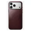 Leather cover case Nomad Modern for iPhone 17 Pro Max (6.9 inch) — Burgundy, leather+TPU+PC