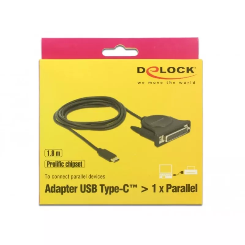 Parallel Cable DeLOCK 62980 Black 1.8 m