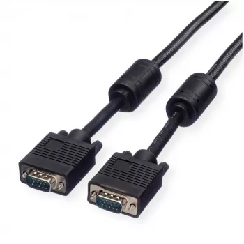 VGA Cable ROLINE High Quality Ferrite DDC HD15 M/M 20 m